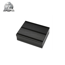 perfil de caixas de alumínio anodizado preto para eletrônica
